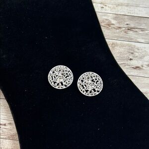 Vintage Sarah Coventry Silver Filigree Clip Earrings